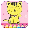 Hello Cat Coloring Page Kids Game Version