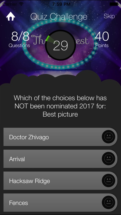 Movie Quiz - Free Game App for the Academy Awards