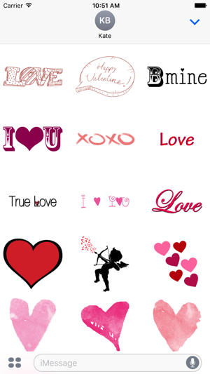 Cute Love Sticker for iMessage(圖5)-速報App