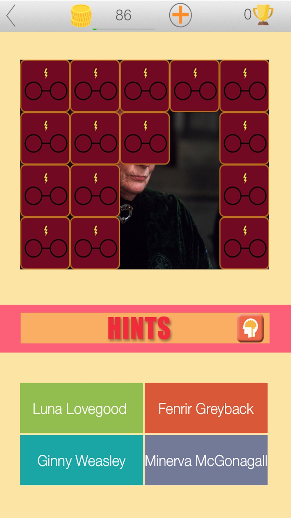 Tap To Guess Wizard Quiz “For Harry Potter” Cheat Codes