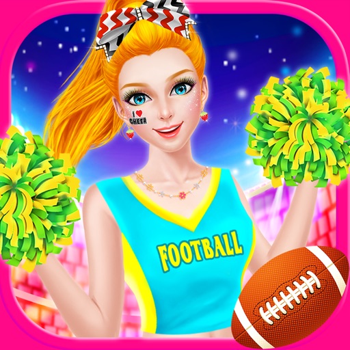 Cheerleader Beauty Salon - Super Football Makeover iOS App