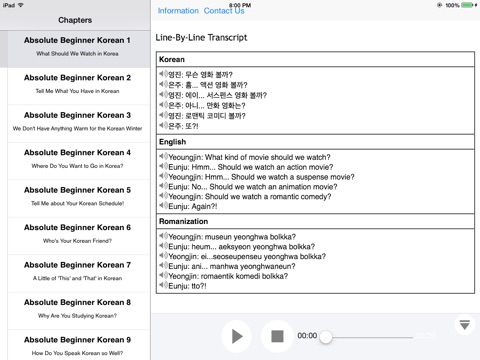 Learn Korean with Video for iPad screenshot 2