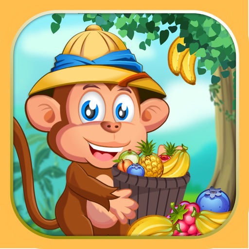 Jungle Fruits Match Icon