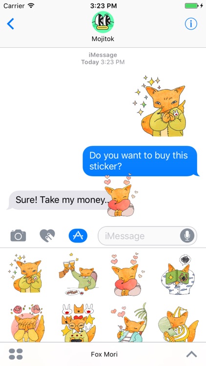 Fox Mori Stickers