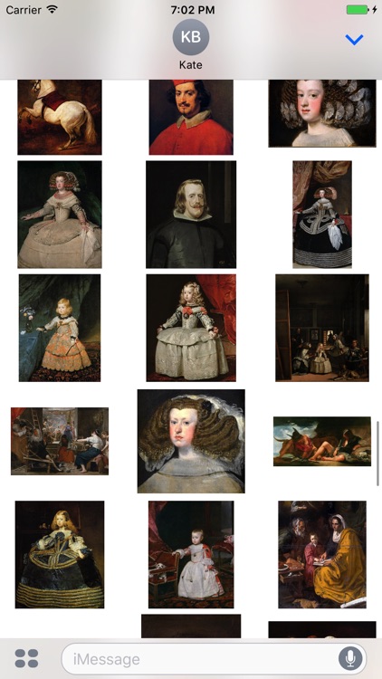 Diego Velazquez Paintings for iMessage