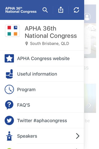 APHA 36th National Congress screenshot 2