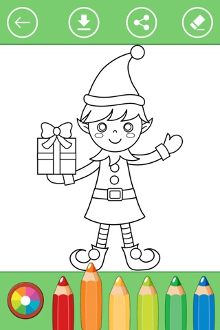 Christmas & Holiday Coloring Book for Toddlers screenshot 4