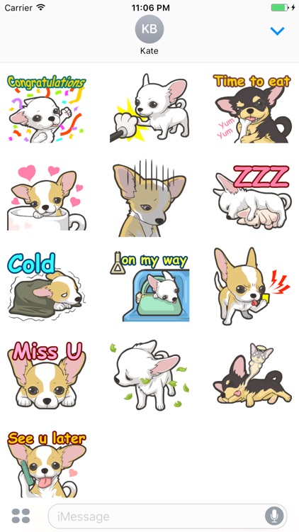 Kawaii Chihuahua Dog Stickers