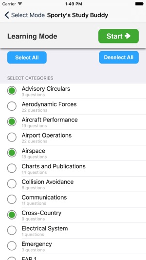 Study Buddy Test Prep (FAA Recreational Pilot)(圖2)-速報App