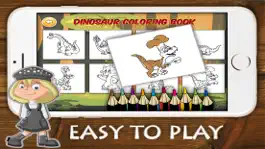 Game screenshot динозаврик книжка-раскраска для детей apk
