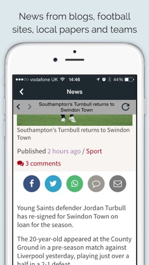 Sport RightNow - Southampton Edition(圖2)-速報App