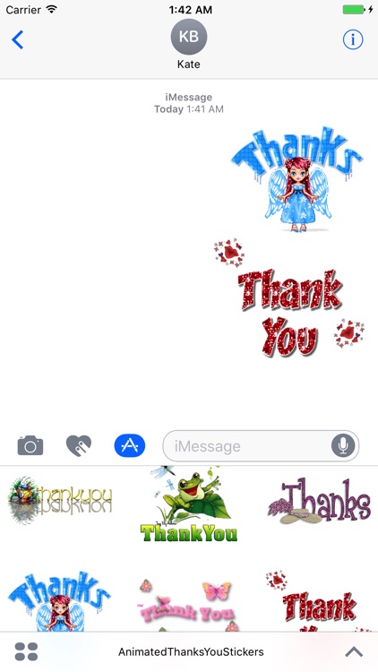 Animated Thanks You Stickers