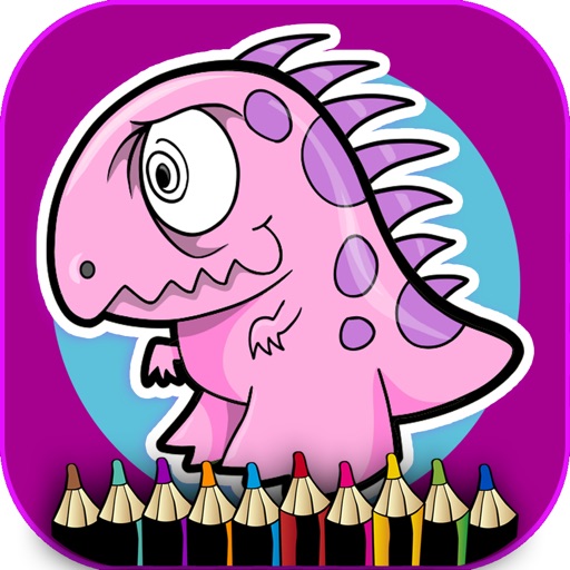 Dinosaur coloring game activities for preschool #1 iOS App