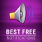 Free Notification and SMS Sounds is amazing free application, where you can enjoy listening to the best sounds and melodies on your iPhone