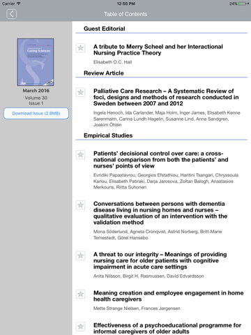 Scandinavian Journal of Caring Sciences screenshot 4