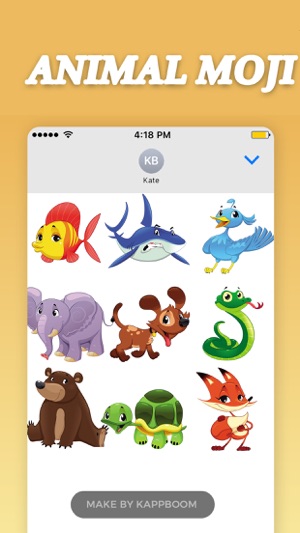 Animal Moji Sticker(圖5)-速報App