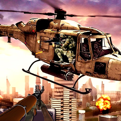 Bazooka Helicopter Warefare Shooting Your Enemies Icon