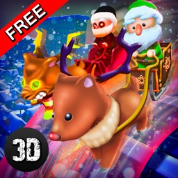 Santa Claus Christmas Snow Racing