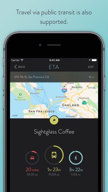 ETA - your driving and public transit assistant