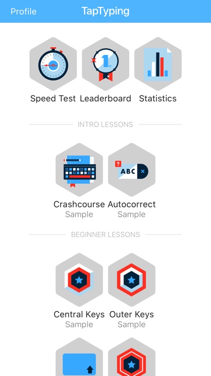 TapTyping - typing trainer