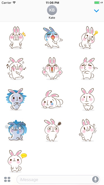 Rascal The Cute Little Rabbit Stickers