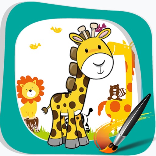 Giraffe Kids Coloring Best Version icon