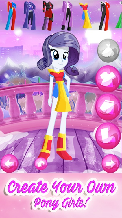 Pony Girl Characters Dress-Up Games