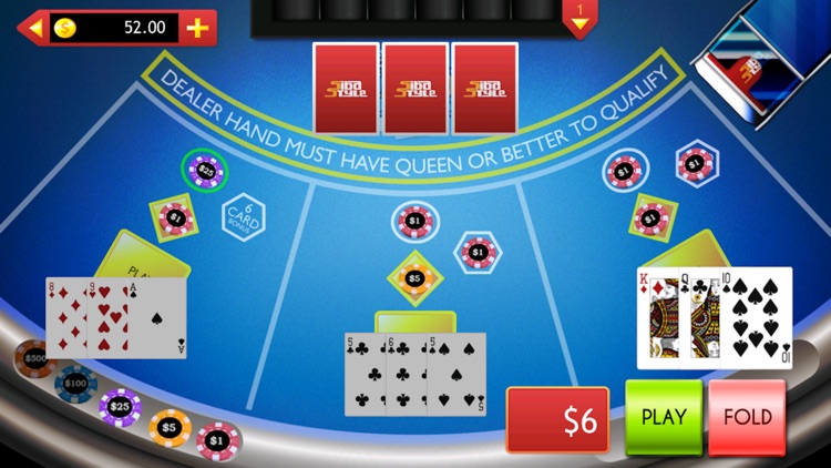 Casino Games: Let It Ride On, 3 Card Poker & More