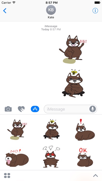 Rottweiler Dog Stickers for iMessage Daily Use