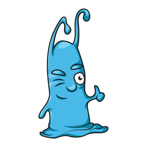 Blue Slug - Sticker Pack iOS App