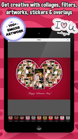 Valentine's Day Collage Frames! Love Photo Editor(圖3)-速報App