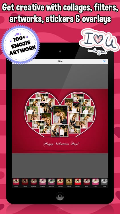 Valentine's Day Collage Frames! Love Photo Editor