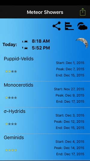 Meteor Shower Calendar - Ad Version(圖1)-速報App