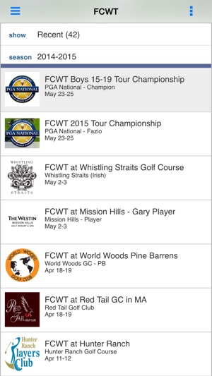 FCWT Junior Golf Tour(圖2)-速報App