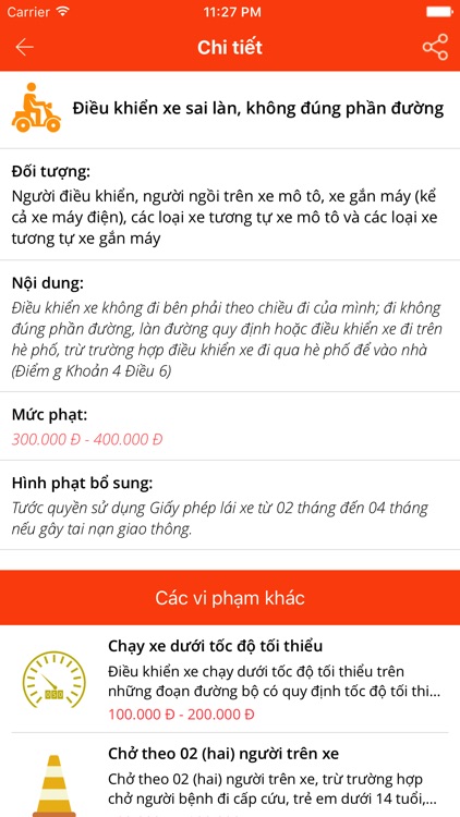 Xử phạt giao thông 2017