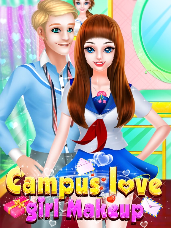 кампус любовь Девочка макияж на iPad
