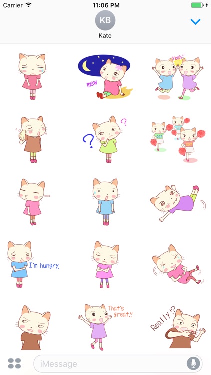 The Lovely Cat Sisters English Stickers