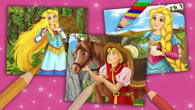 Princess Rapunzel magic kids coloring pages – Pro(圖4)-速報App
