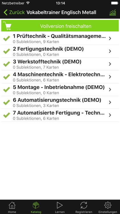 Vokabeltrainer Englisch Metall screenshot-3