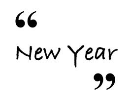 48 Hand-written, New Year quotes for one and all
