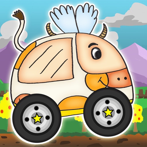 Flying Cows Racing Hill Climb Games iOS App