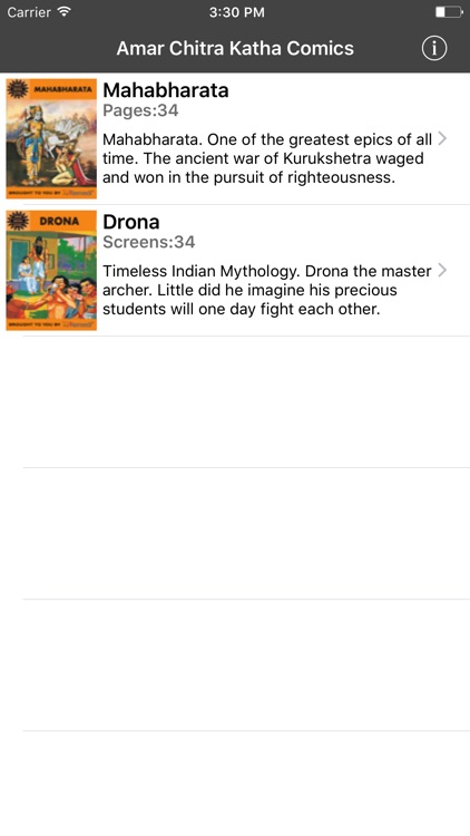 Mahabharata and Drona Digest - Amar Chitra Katha