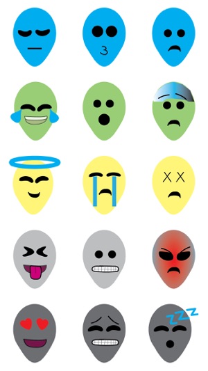 Alien Emoji Sticker Pack(圖2)-速報App