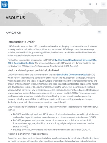 UNDP - Strengthening Systems for Health screenshot 4