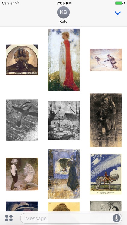 John Bauer Artworks Stickers