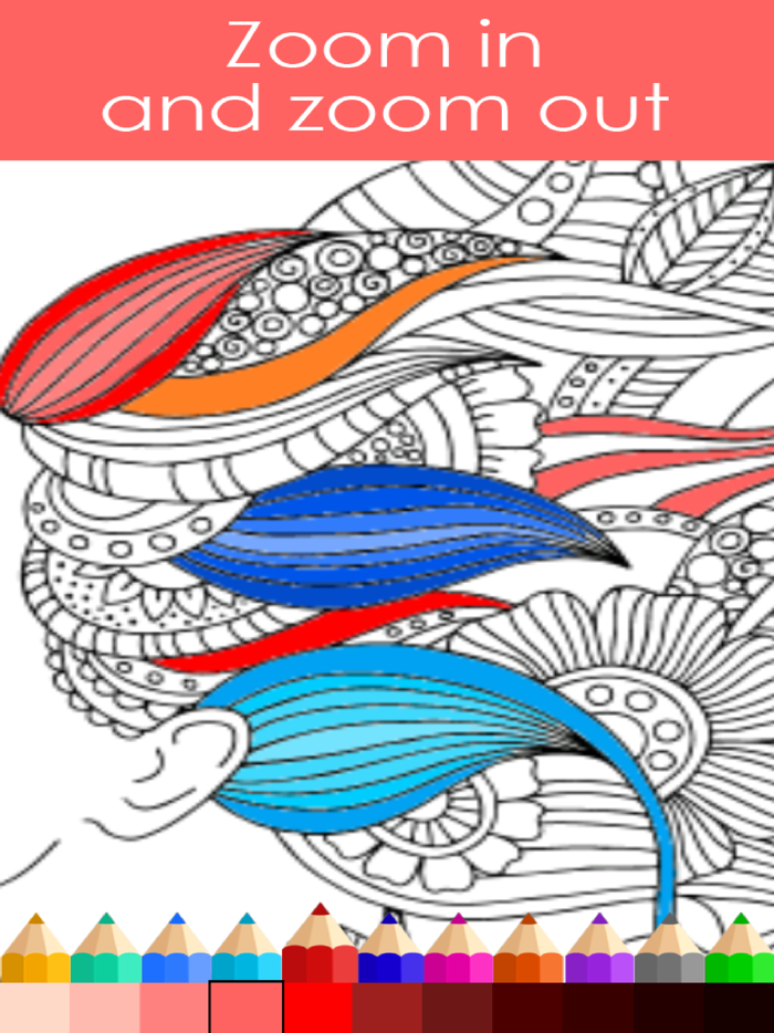 Princess Colorful - Coloring Book for Adults