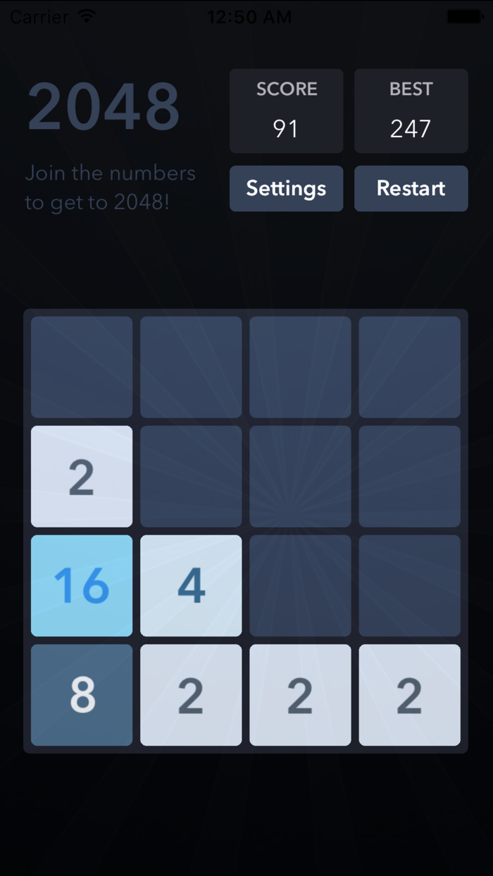 2048 - with night mode