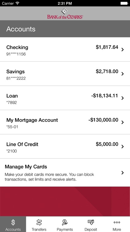 Bank of the Ozarks Mobile