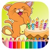 Cat Cake Coloring Book Games For Kids Version