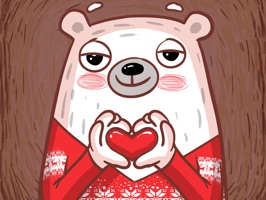 Let Pampu, the adorable and cheerful bear, send greetings to your sweetheart and friends